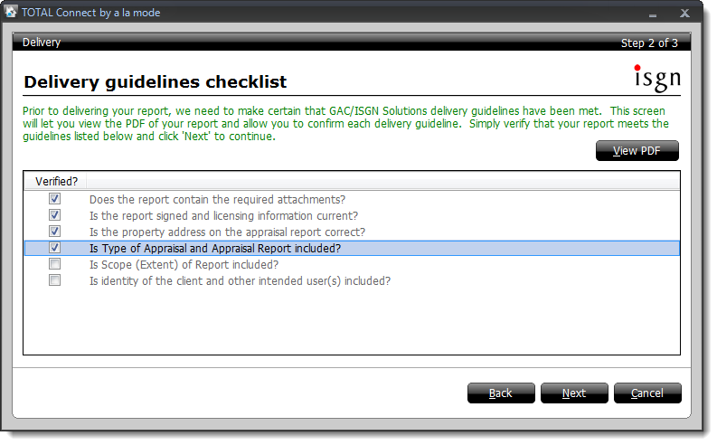Delivery Guidelines Checklist
