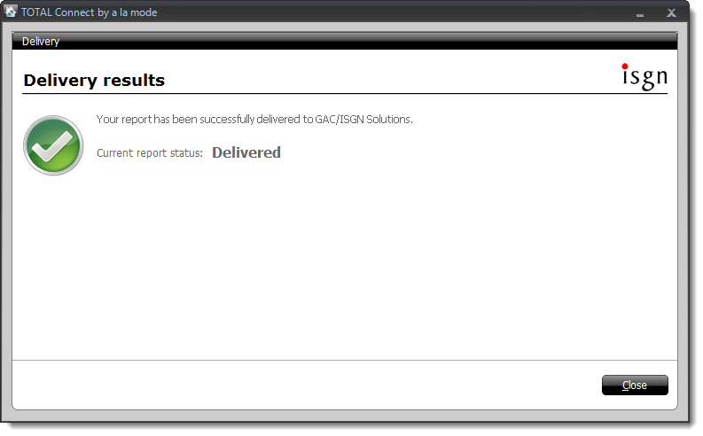 GAC/ISGN Solutions Delivery Results