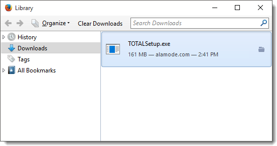 Double-click the setup file