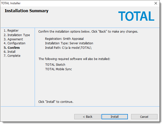Installation Summary