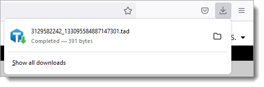 Choose open with Titan Files Downloader